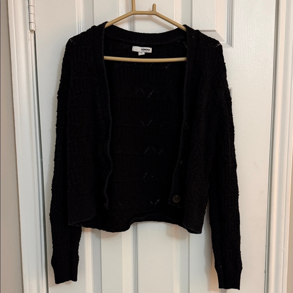 Sonoma Black Cardigan Sweater